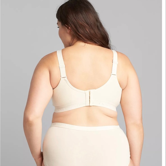 Cacique NWT Unlined Wirefree Nude full-coverage bra cotton, size 44c - Picture 4 of 9